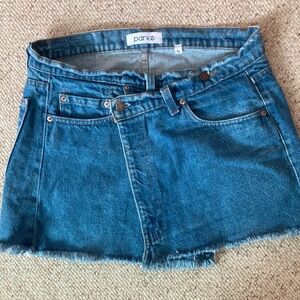 Parke Crossover Mini Skirt